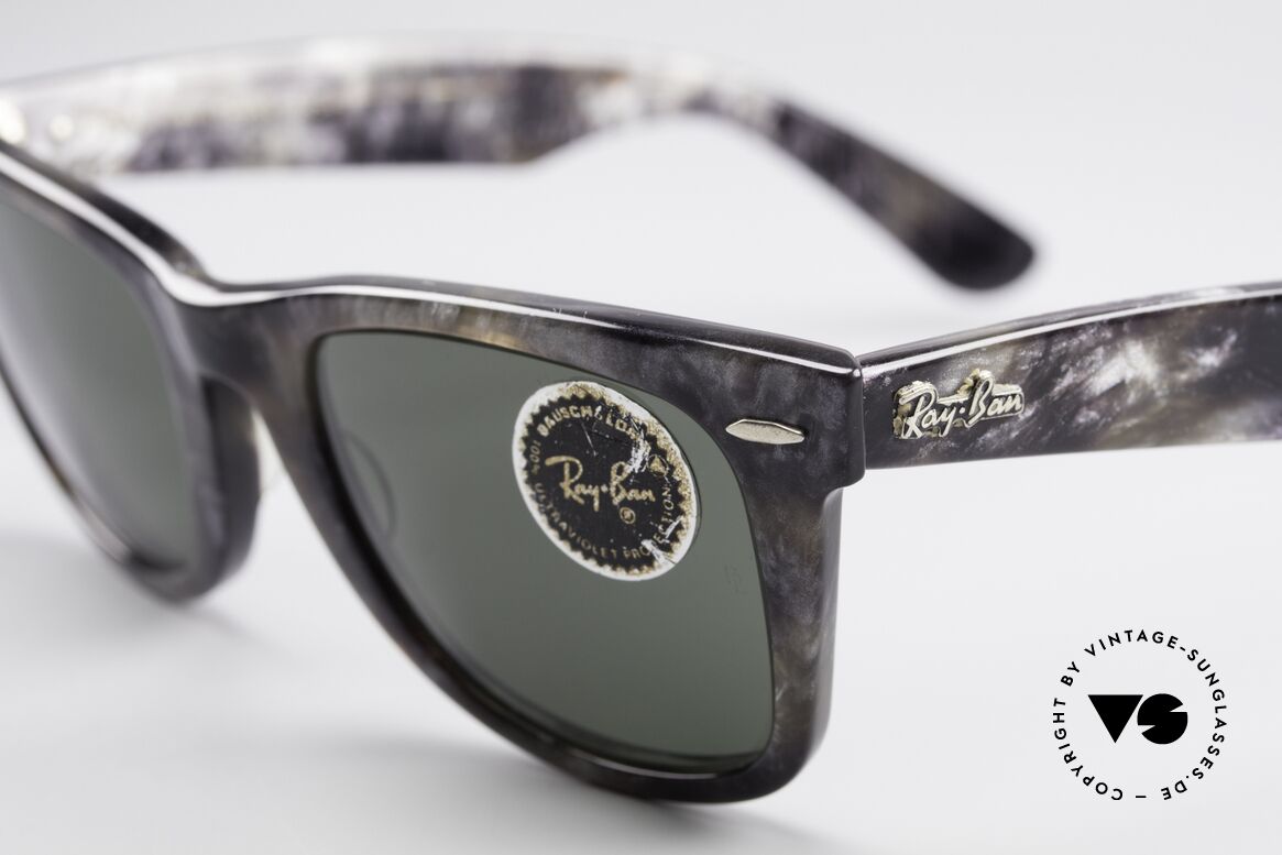 Ray Ban Wayfarer I Limited Edition Gray Frost, limitierte Edition: grau meliert / marmoriert, W0890, Passend für Herren und Damen