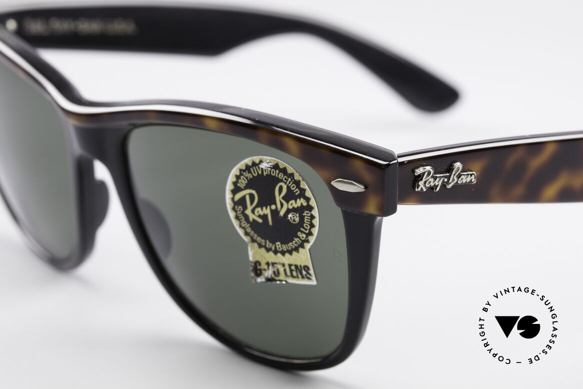 Ray Ban Wayfarer II Sonnenbrille Klassiker 80er, ungetragen (wie alle unsere alten B&L Ray-Bans), Passend für Herren und Damen