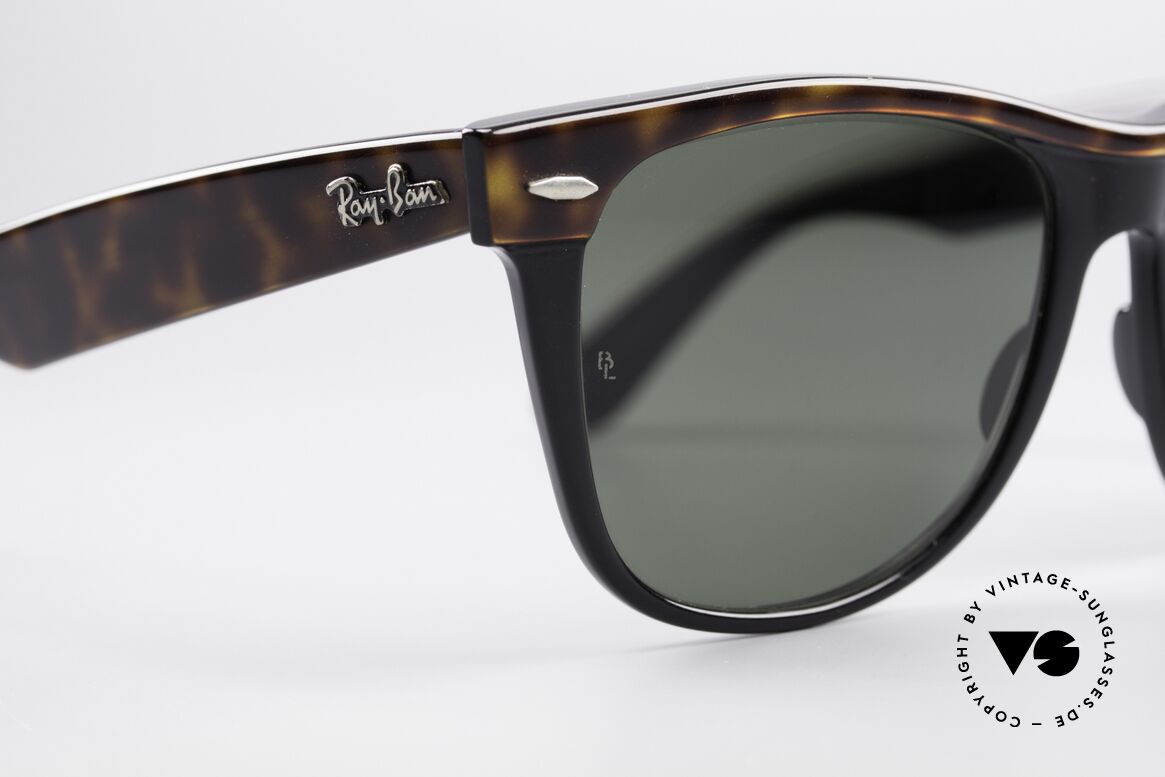 Ray Ban Wayfarer II Sonnenbrille Klassiker 80er, KEINE retro Sonnenbrille, 100% vintage Original, Passend für Herren und Damen