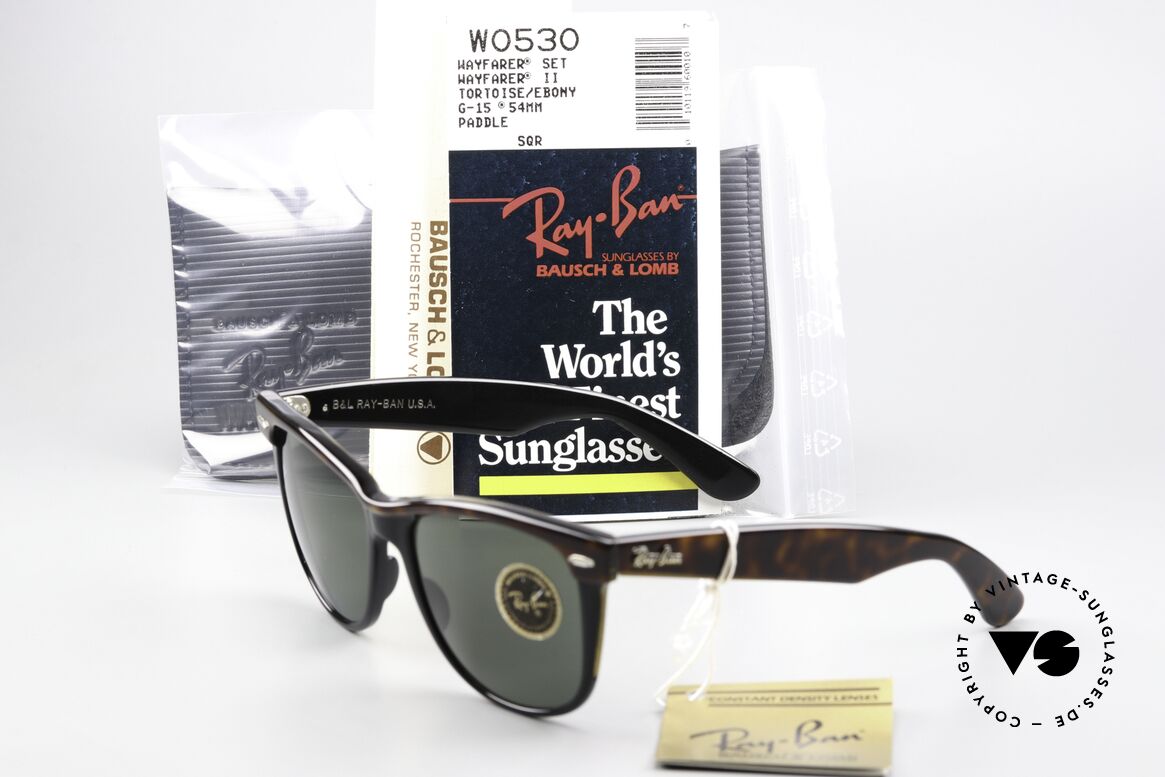 Ray Ban Wayfarer II Sonnenbrille Klassiker 80er, Größe: large, Passend für Herren und Damen