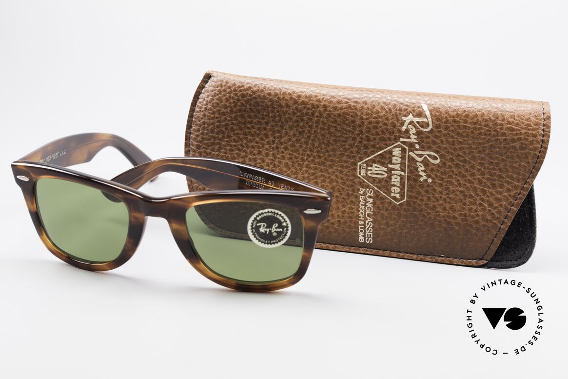 Ray Ban Wayfarer I 40 Years Rare Limited Special Edition, KEINE Retrobrille, sondern ein echtes B&L-Original!, Passend für Herren und Damen