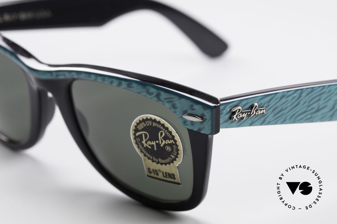 Ray Ban Wayfarer I B&L USA Sonnenbrille 80er, mit Bausch&Lomb Mineralgläsern; 100% UV Schutz, Passend für Herren und Damen