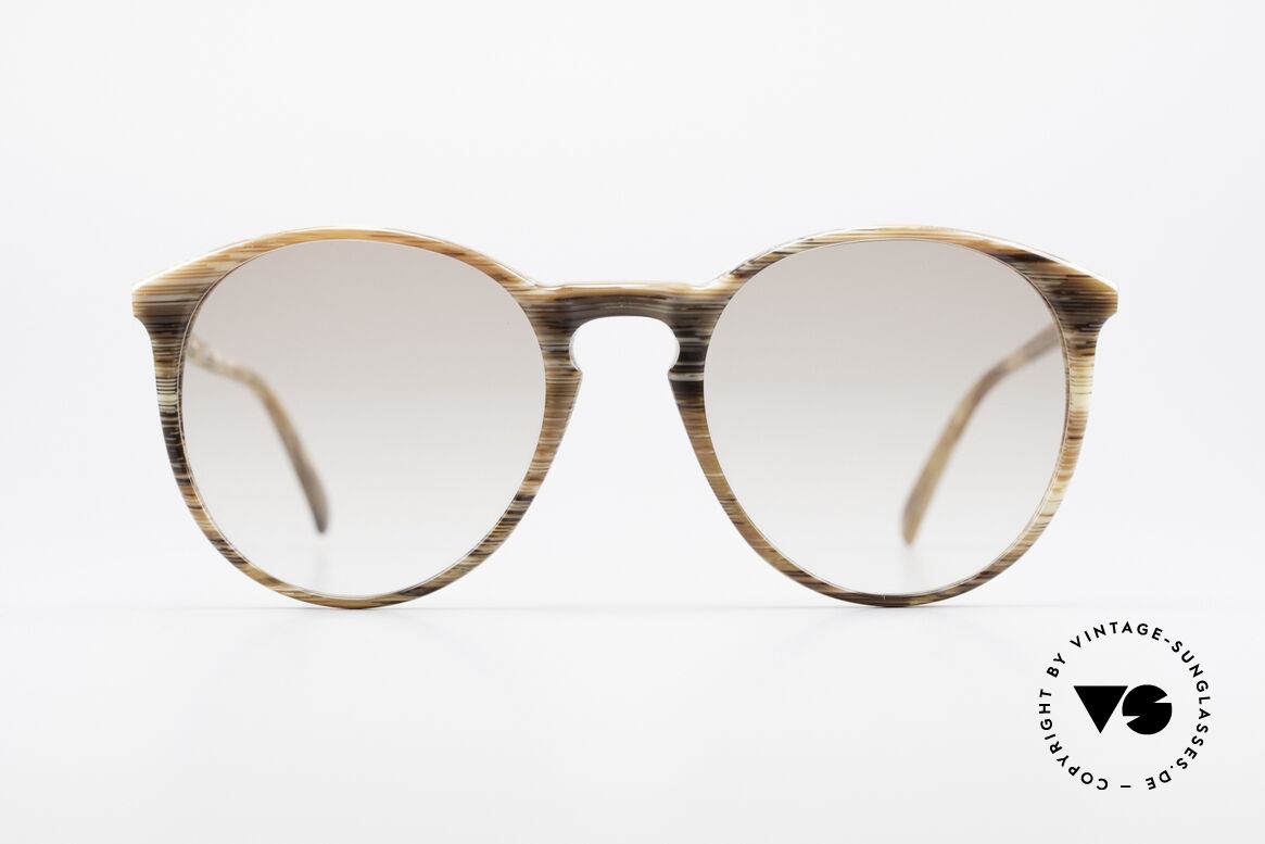 Alain Mikli 901 / 153 Horn Optik Panto Sonnenbrille, elegante ALAIN MIKLI Paris Designer-Sonnenbrille, Passend für Herren und Damen