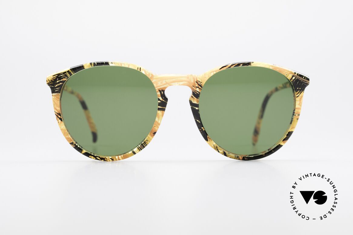 Alain Mikli 901 / 393 Bernstein Optik Panto Brille, elegante ALAIN MIKLI Paris Designer-Sonnenbrille, Passend für Herren und Damen