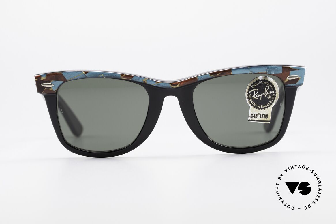 Ray Ban Wayfarer I Original Mosaic Wayfarer USA, WAYFARER = der Ray Ban Klassiker 'made in USA', Passend für Herren und Damen Ray Ban Wayfarer I Original Mosaic Wayfarer USA, WAYFARER = der Ray Ban Klassiker 'made in USA', Passend für Herren und Damen