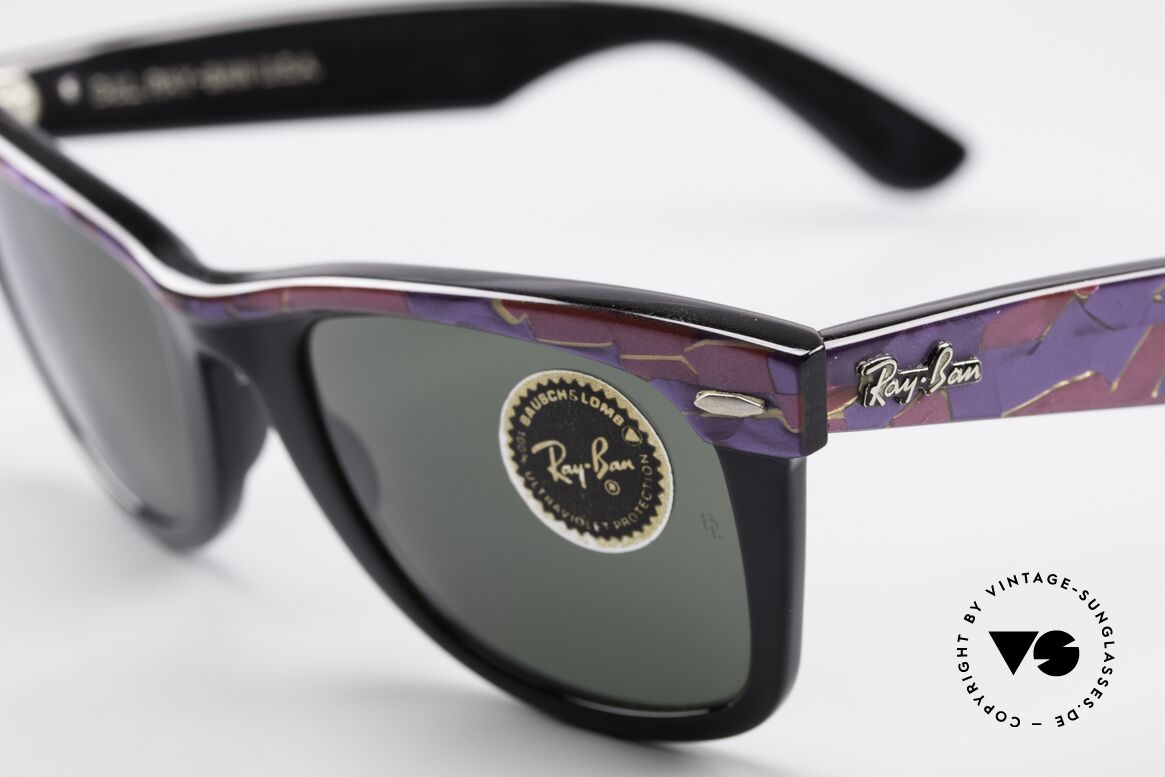 Ray Ban Wayfarer I 40 Jahre Alte USA Ray-Ban, ungetragen (wie alle unsere alten B&L Ray-Bans), Passend für Herren und Damen