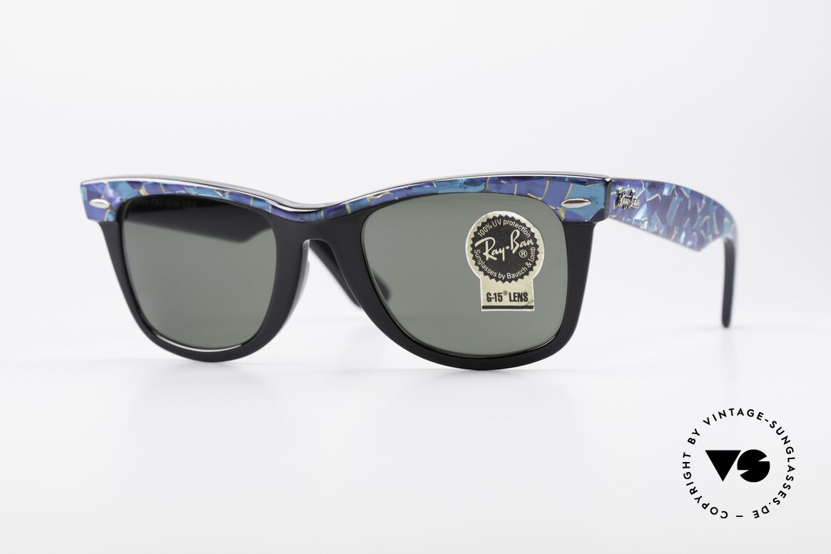 Ray Ban Wayfarer I Original Mosaic Wayfarer 80er, WAYFARER = der Ray Ban Klassiker 'made in USA', Passend für Herren und Damen Ray Ban Wayfarer I Original Mosaic Wayfarer 80er, WAYFARER = der Ray Ban Klassiker 'made in USA', Passend für Herren und Damen