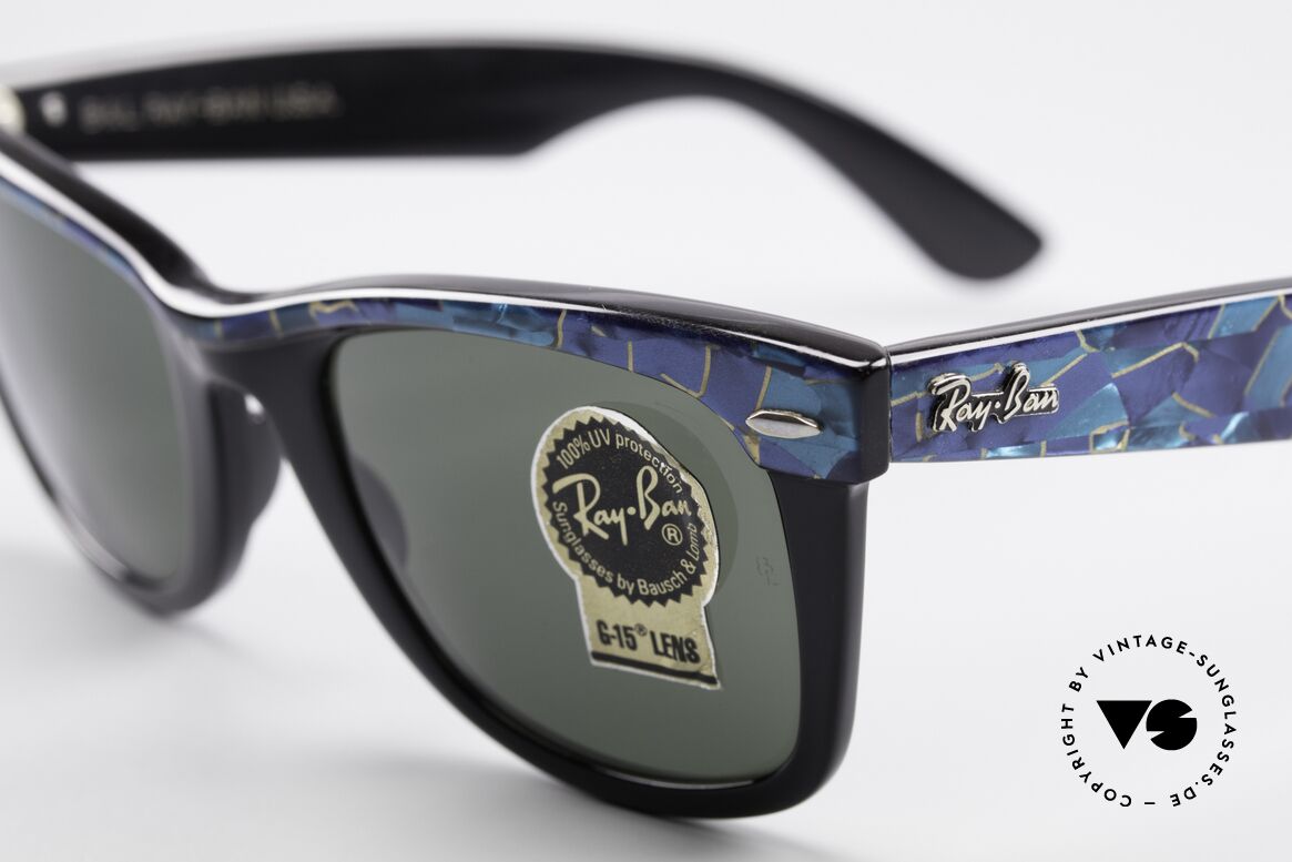 Ray Ban Wayfarer I Original Mosaic Wayfarer 80er, ungetragen (wie alle unsere alten B&L Ray-Bans), Passend für Herren und Damen Ray Ban Wayfarer I Original Mosaic Wayfarer 80er, ungetragen (wie alle unsere alten B&L Ray-Bans), Passend für Herren und Damen
