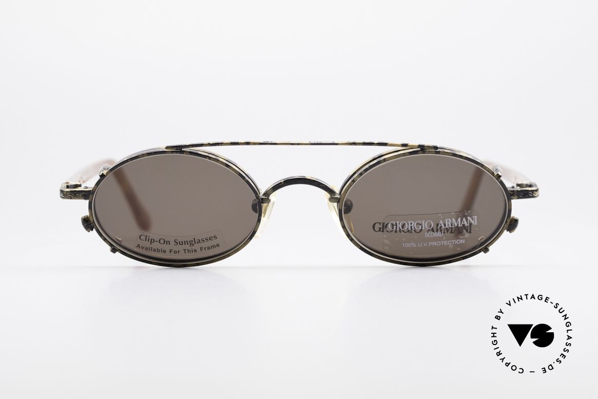 Giorgio Armani 250 Clip On Vintage Sonnenbrille, zeitlose Giorgio ARMANI vintage Designer-Sonnenbrille, Passend für Herren und Damen