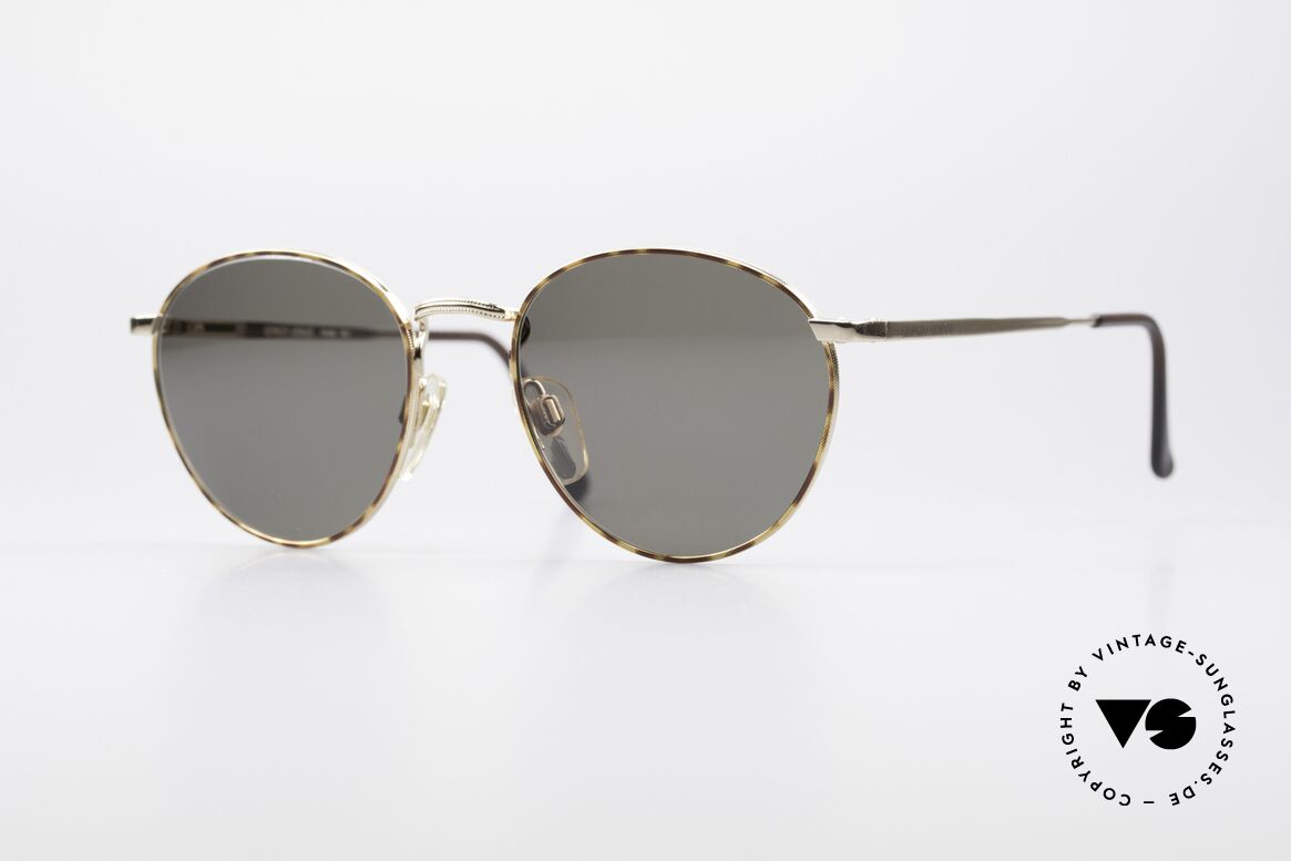Giorgio Armani 166 Panto Sonnenbrille Herren, zeitlose 90er Giorgio Armani Designer-Sonnenbrille, Passend für Herren