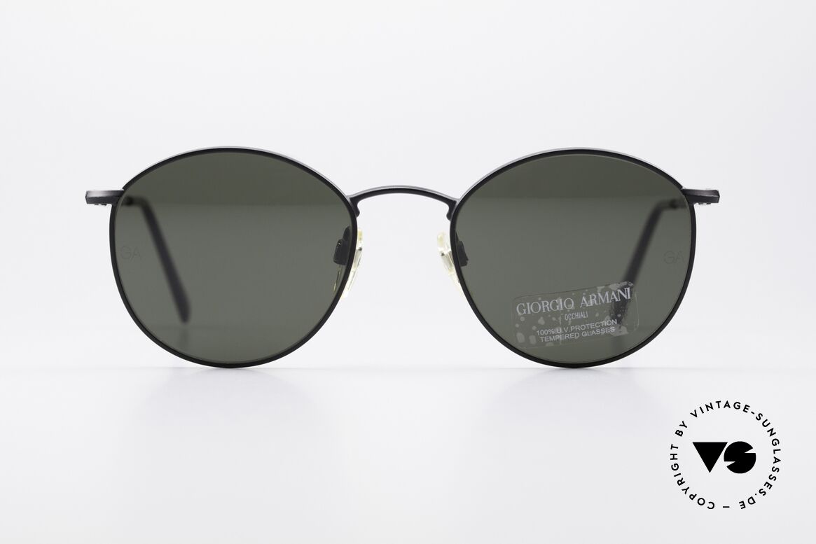 Giorgio Armani 627 Vintage Panto Sonnenbrille, vintage Designer-Sonnenbrille von Giorgio Armani, Passend für Herren und Damen