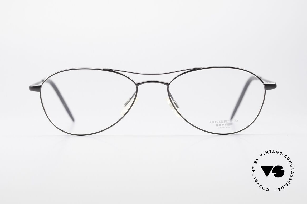 Oliver Peoples Aero Ungewöhnliche Aviator Brille, Oliver Peoples Brille, Model 'Aero' aus den 1990ern, Passend für Herren