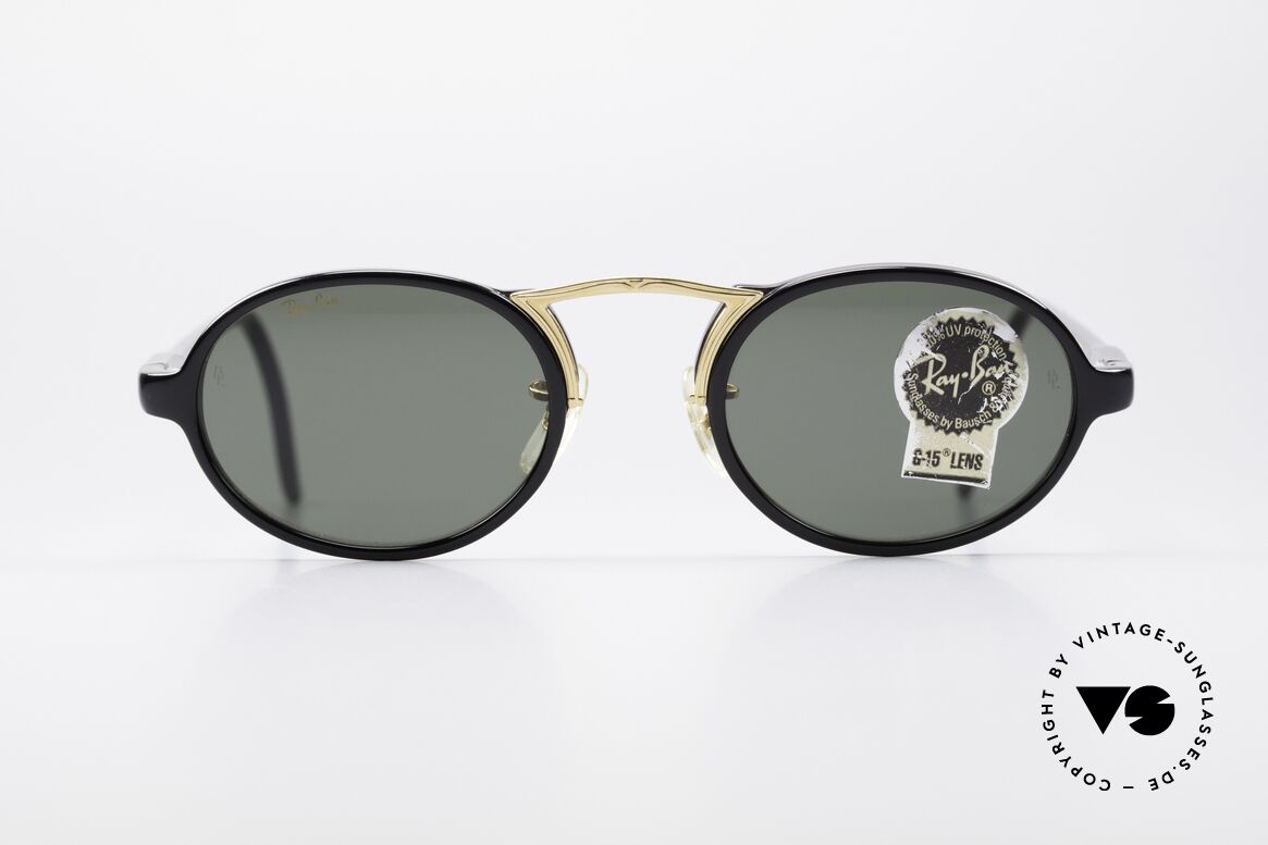 Ray Ban Cheyenne Style III B&L USA Sonnenbrille Oval, ovale vintage 90er Sonnenbrille mit markanter Brücke, Passend für Herren und Damen