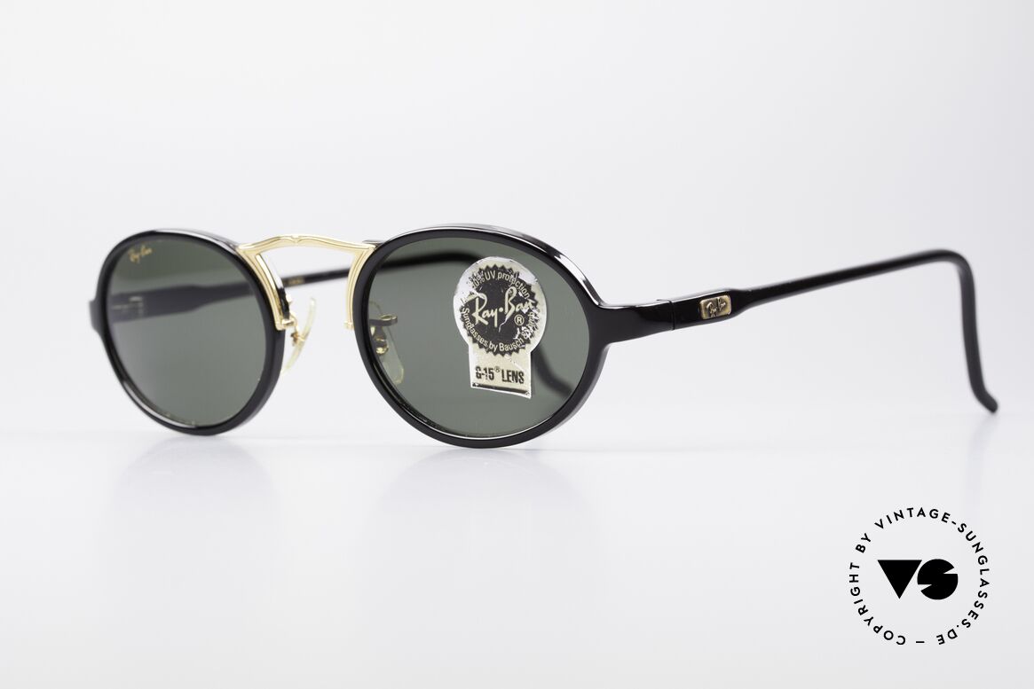 Ray Ban Cheyenne Style III B&L USA Sonnenbrille Oval, edler Rahmen mit G15 Bausch & Lomb Mineralgläsern, Passend für Herren und Damen