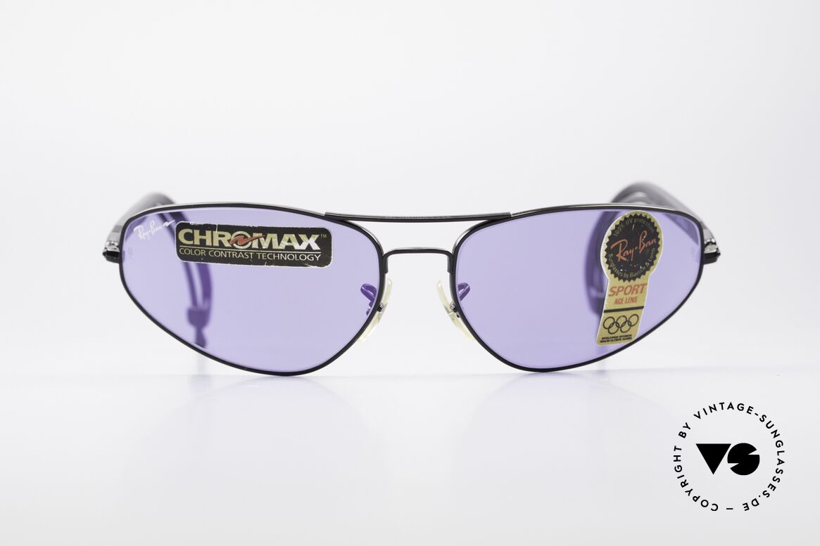 Ray Ban Sport Series 3 ACE Chromax B&L Gläser, RAY-BAN Sport Series 3: vintage 90er Sportbrille, Passend für Herren