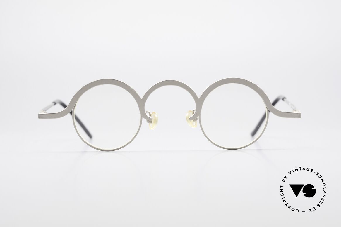 Theo Belgium Jeu Trendsetter Vintage Brille, vintage 90er Theo Belgium Brille, rundes Unisex-Mod., Passend für Herren und Damen