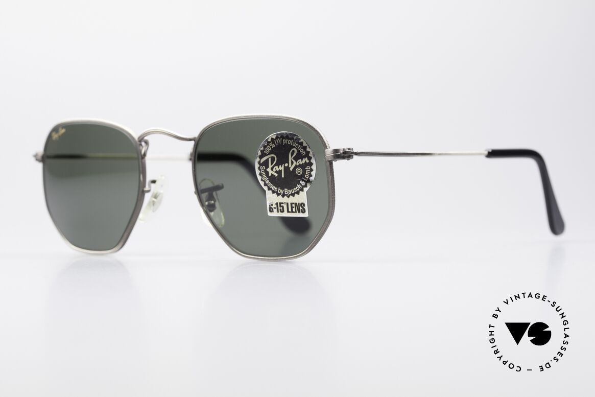 Ray Ban Classic Style III B&L USA Sonnenbrille Antik, entsprechend lackiert in "antik-silber" od. "alt-silber", Passend für Herren und Damen
