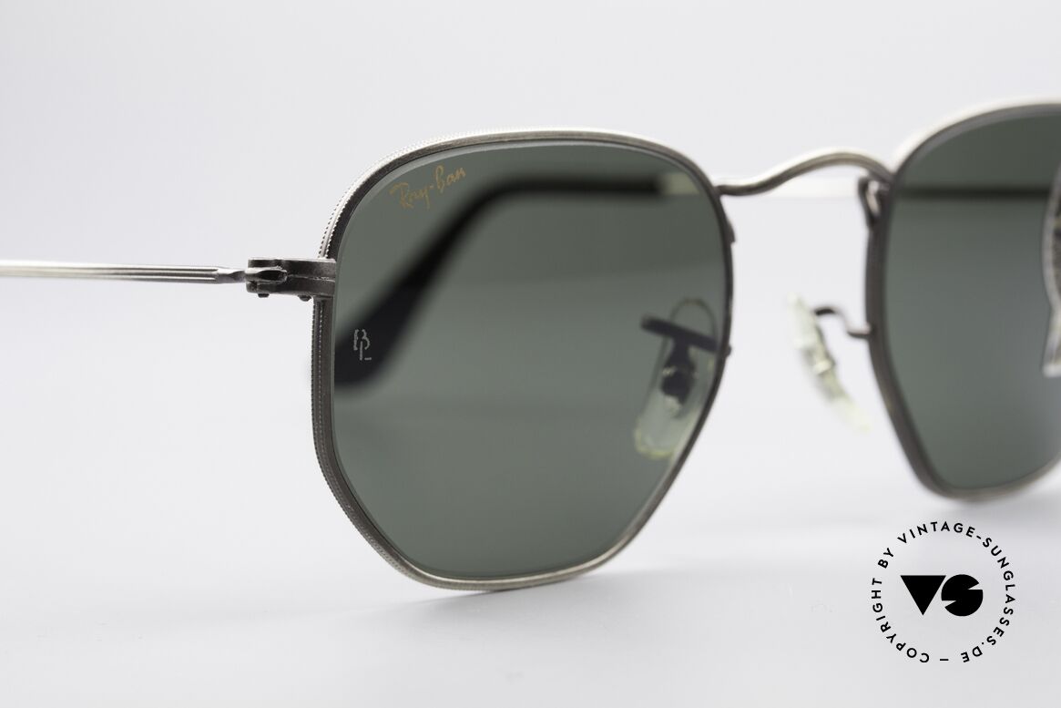Ray Ban Classic Style III B&L USA Sonnenbrille Antik, mit filigranen Ziselierungen an der gesamten Fassung, Passend für Herren und Damen