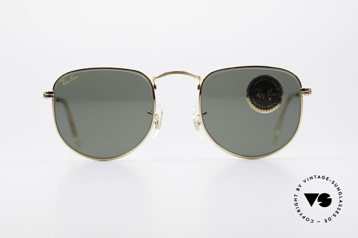 Ray Ban Classic Style II Klassische Sonnenbrille B&L, basierend auf Bausch&Lomb Modellen der 20er Jahre, Passend für Herren und Damen