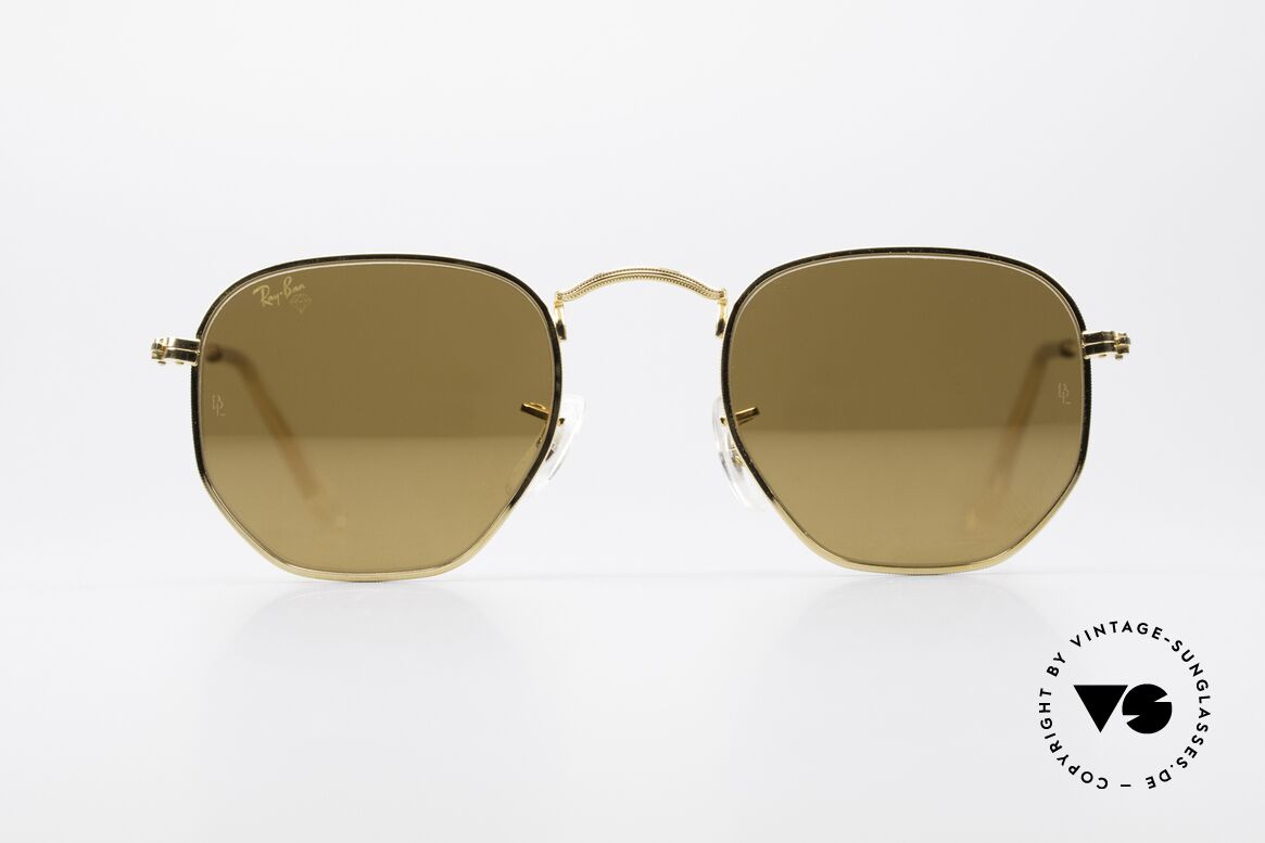 Ray Ban Classic Style III Diamond Hard Gold Verspiegelt, B&L Modell aus der Classic Collection von Ray Ban, Passend für Herren und Damen