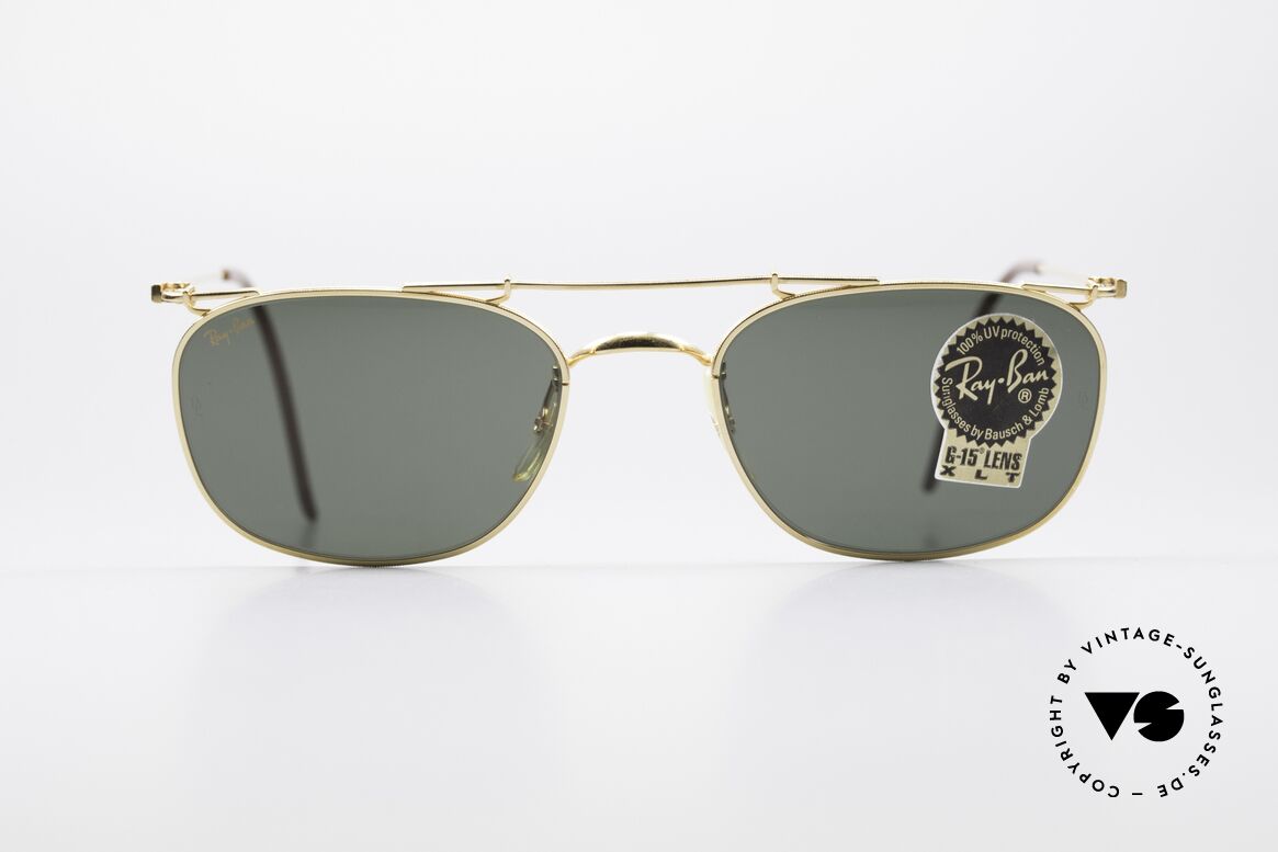 Ray Ban Deco Metals Carre Rare B&L USA Sonnenbrille, Modell aus der RAY-BAN Deco Metals Collection, Passend für Herren und Damen