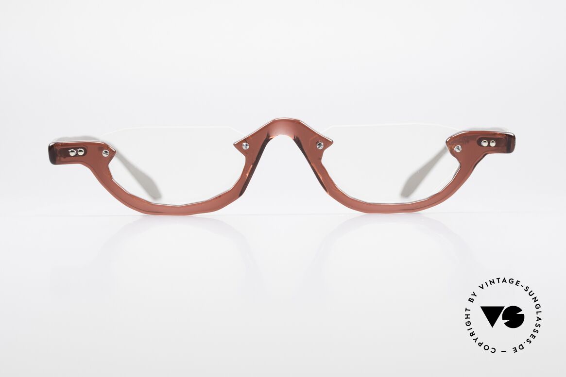 Theo Belgium Eye-Witness AE27 Crazy Vintage Lesebrille, 1989 gegründet als GEGENPOL zum üblich 'Mainstream', Passend für Herren und Damen
