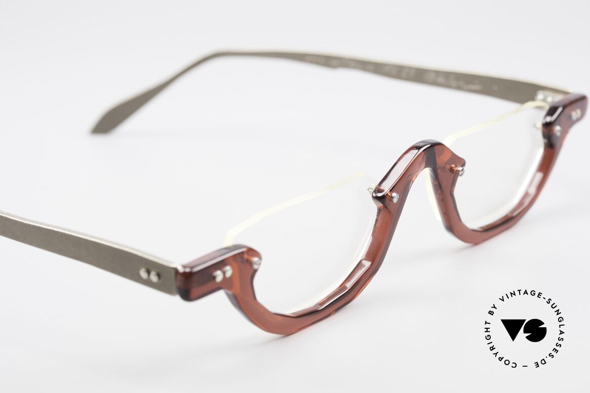 Theo Belgium Eye-Witness AE27 Crazy Vintage Lesebrille, Gläser sind z.B mit kleinen Schrauben am Rahmen fixiert, Passend für Herren und Damen
