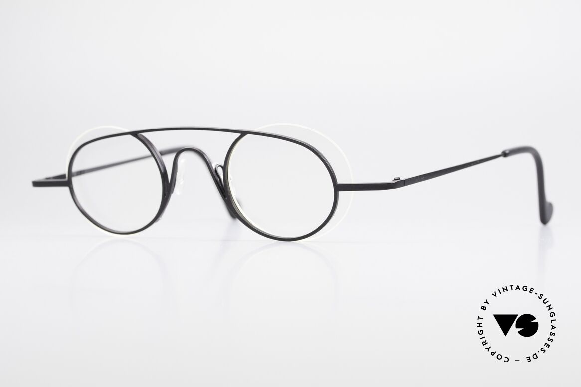 Theo Belgium Wafafa Randlose Vollrand Brille, grandiose vintage Theo Belgium Brille von ca. 1997, Passend für Herren und Damen