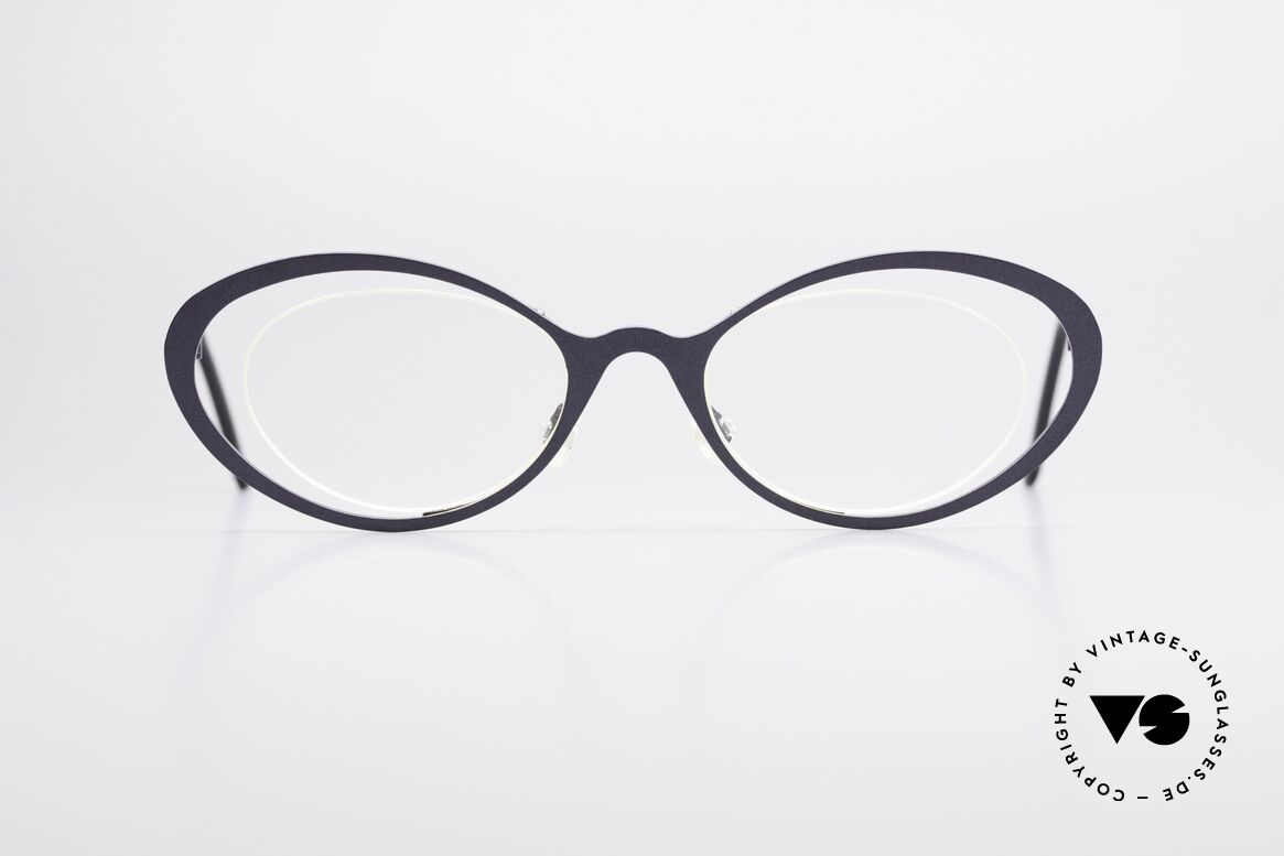 Theo Belgium LuLu Randlose Cateye Brille 90er, grandiose vintage Theo Belgium Brille von ca. 1997, Passend für Damen