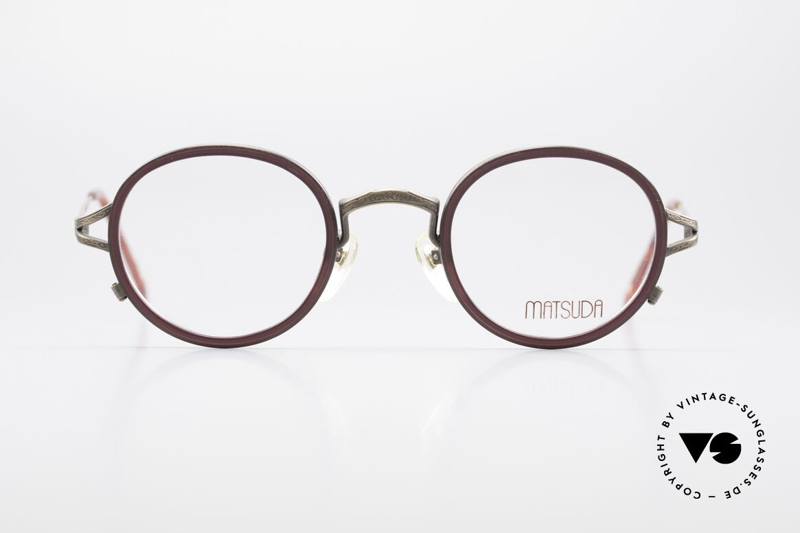 Matsuda 2835 Runde 90er Luxus Brille, 90er Jahre vintage Designer-Sonnenbrille von MATSUDA, Passend für Herren und Damen