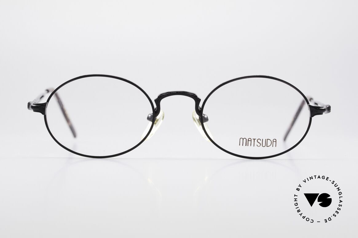 Matsuda 2876 Vintage Brillenfassung Oval, vintage Matsuda Brillenfassung aus den 1990ern, Passend für Herren und Damen
