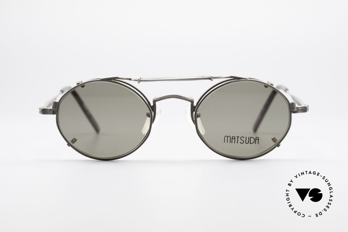 Matsuda 10101 Steampunk Brille Vintage, vintage Matsuda Sonnenbrille aus den frühen 1990ern, Passend für Herren