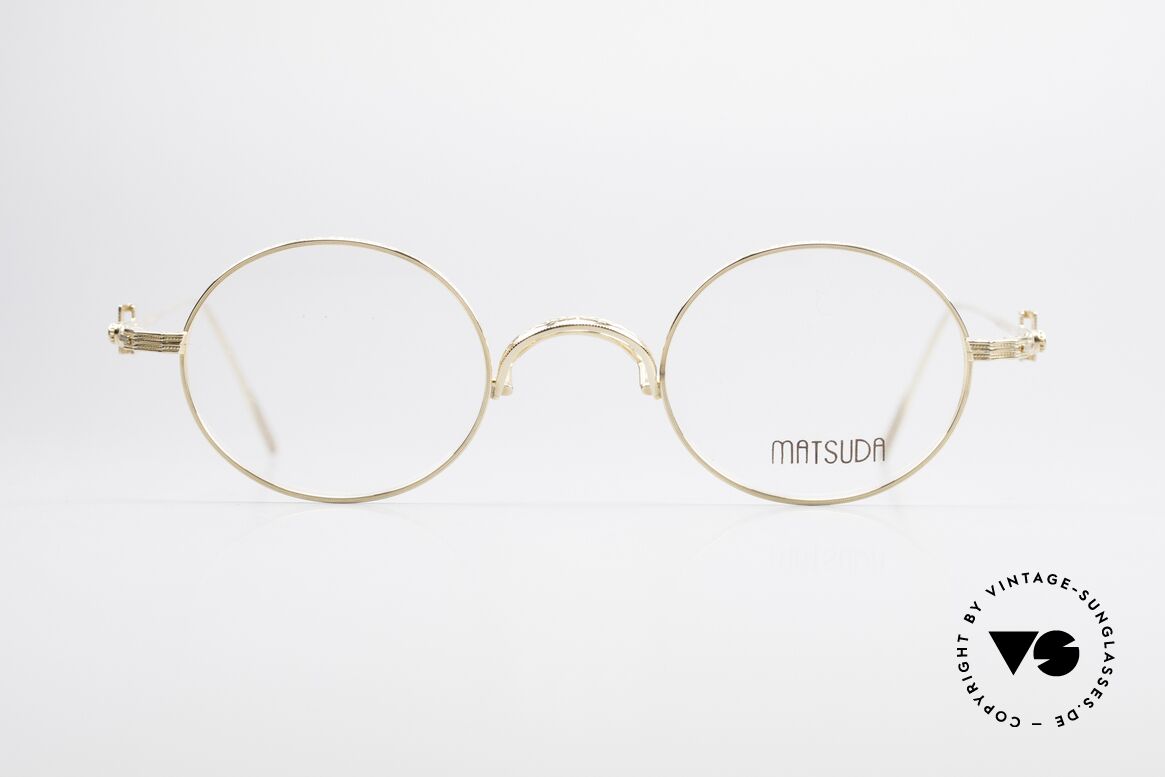 Matsuda 10107 Brille Vintage Rund Unisex, runde vintage Brille von Matsuda aus den frühen 90ern, Passend für Herren und Damen