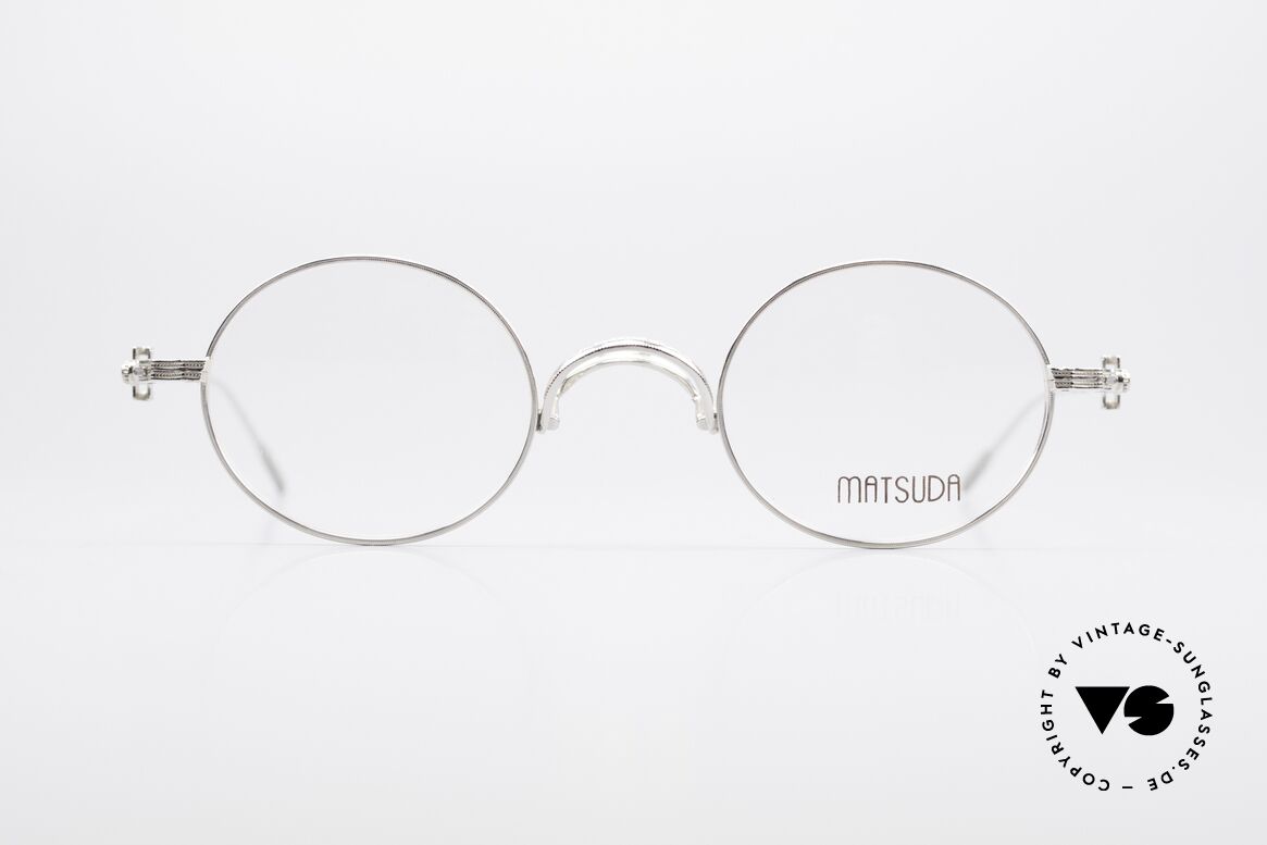 Matsuda 10107 Vintage Brille Rund Unisex, runde vintage Brille von Matsuda aus den frühen 90ern, Passend für Herren und Damen
