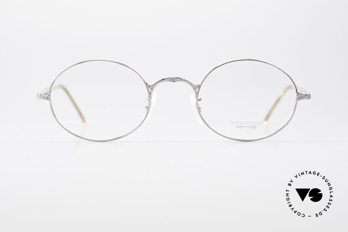 Oliver Peoples OP50V 90er Vintage Fassung Oval, ovale vintage Oliver Peoples Brille aus den 1990ern, Passend für Herren und Damen