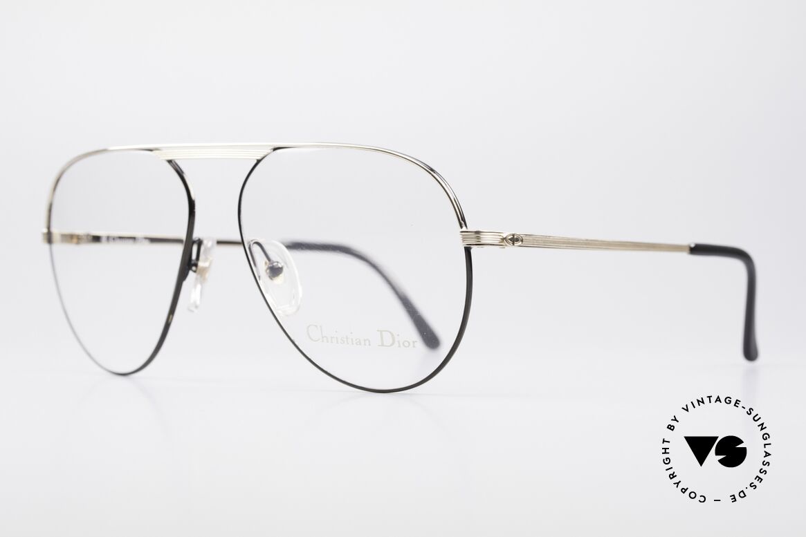 Christian Dior 2536 Vintage Aviator Brille Herren, medium-Ausführung in Größe 58-15: 135mm breit, Passend für Herren