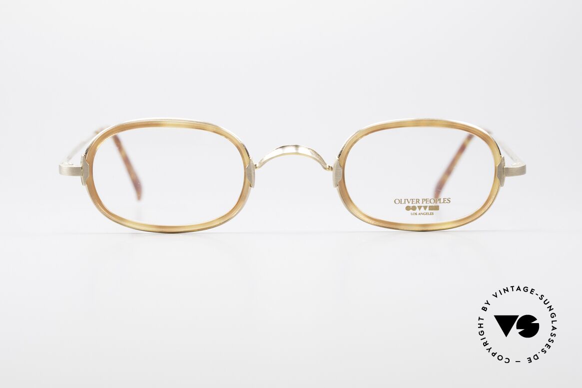 Oliver Peoples Fred Vintage Designer Brille Oval, vintage Oliver Peoples Designerbrille der späten 90er, Passend für Herren und Damen