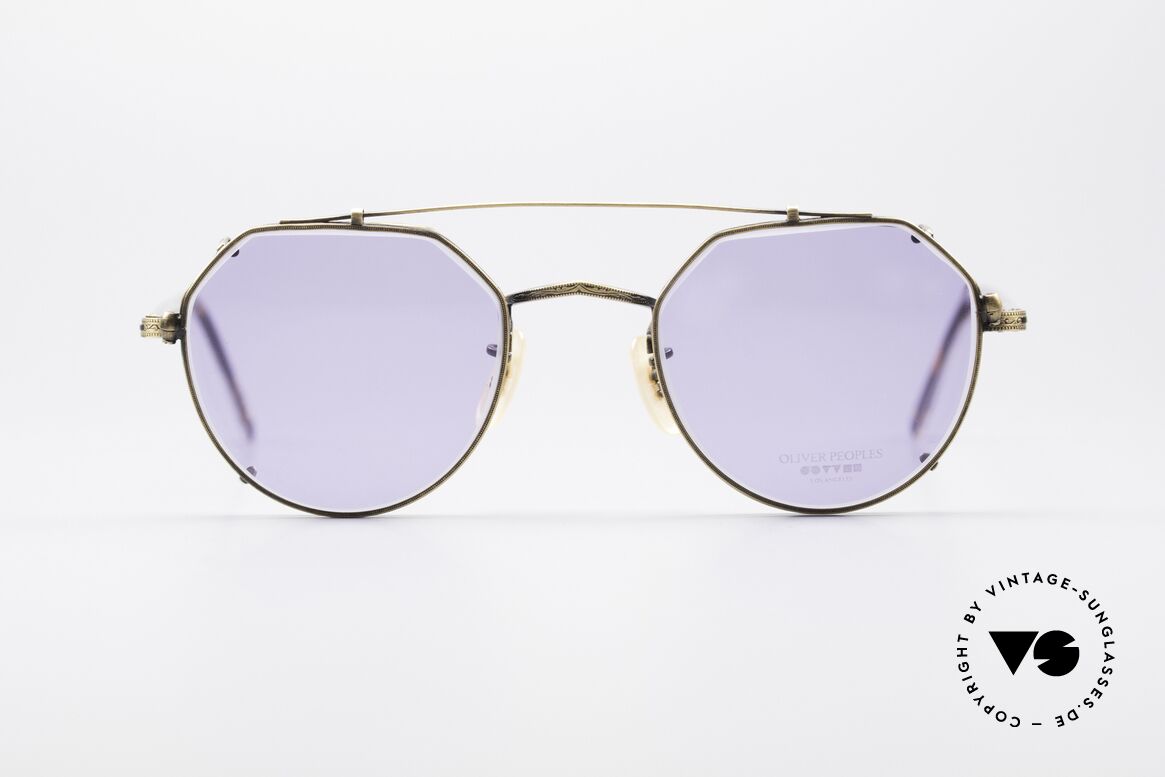 Oliver Peoples 12TAG Designer Sonnen Clip Brille, vintage Oliver Peoples Sonnenbrille der frühen 90er, Passend für Herren und Damen