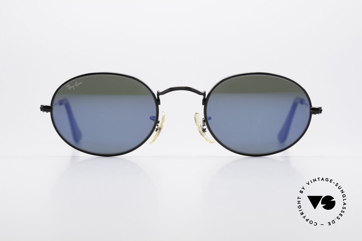 Ray Ban Classic Style I Blau Verspiegelte Sonnenbrille, Modell aus der alten Ray-Ban "Classic Collection", Passend für Herren und Damen