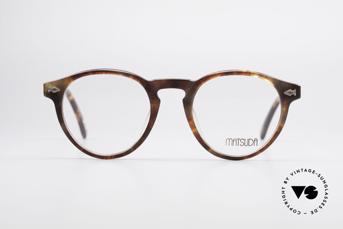 Matsuda 2303 Panto Vintage Designerbrille, Premiumqualität aus der jap. 'Design-Manufaktur', Passend für Herren und Damen