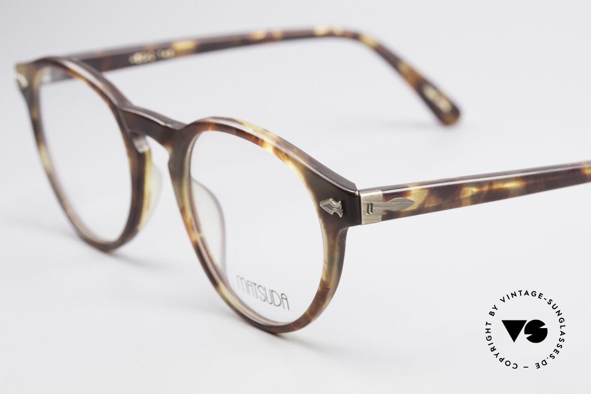 Matsuda 2303 Panto Vintage Designerbrille, mit aufwendigen; subtilen Gravuren / Verzierungen, Passend für Herren und Damen