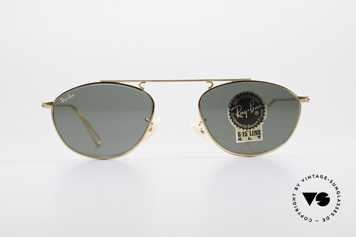Ray Ban Modified Aviator Alte USA Ray-Ban Sonnenbrille, RAY-BAN Sonnenbrille der 'Vintage Metal Collection', Passend für Herren und Damen