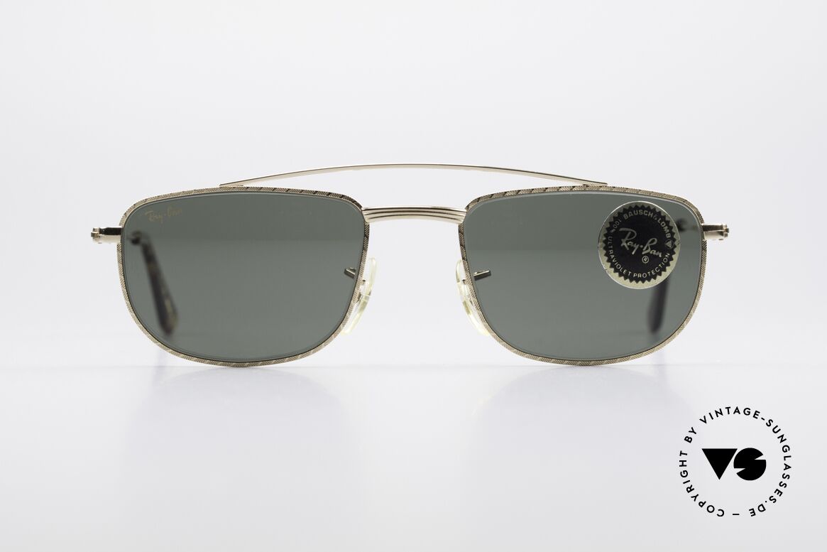 Ray Ban 1940's Retro Rectangle Alte USA Ray-Ban Bausch&Lomb, klassische B&L Ray-Ban, USA Designersonnenbrille, Passend für Herren