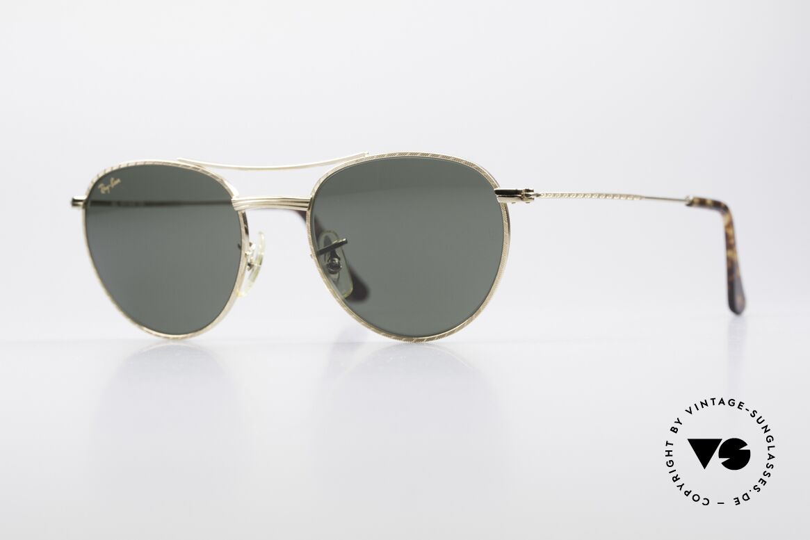 Ray Ban 1940's Retro Round Alte Ray-Ban USA Bausch&Lomb, klassische B&L Ray-Ban, USA Designersonnenbrille, Passend für Herren und Damen