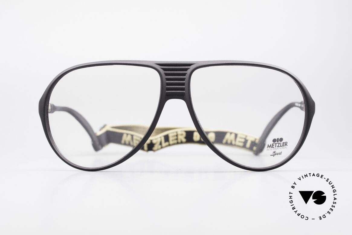 Metzler 0102 80er Sportbrille Kein Retro, alte Metzler Sportdesign-Brillenfassung der 1980er, Passend für Herren