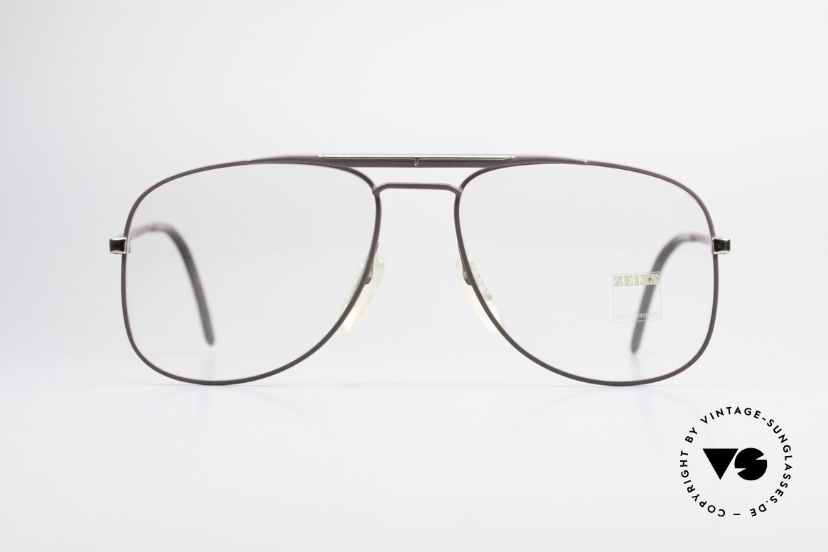 Zeiss 5886 Alte 80er Vintage Brille Aviator, robuste Zeiss vintage Brillenfassung von circa 1986, Passend für Herren