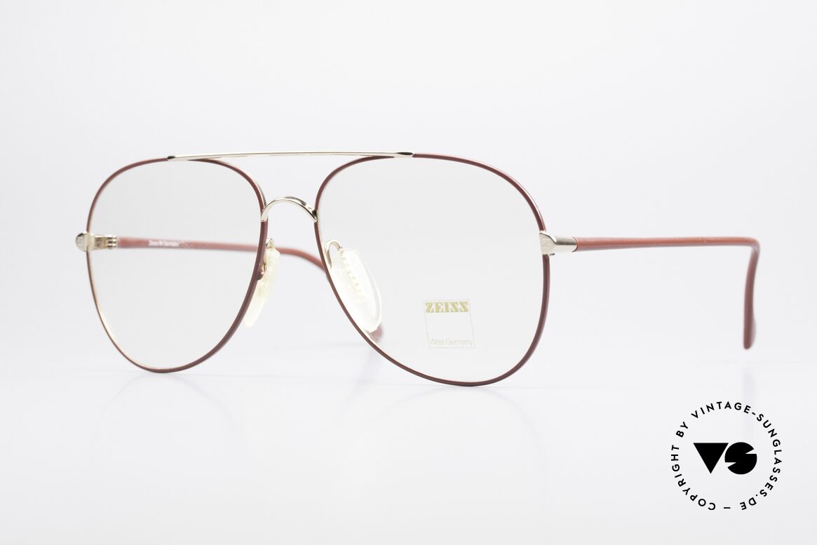 Zeiss 5882 Alte 80er Vintage Brille Herren, robuste Zeiss vintage Brillenfassung von circa 1986, Passend für Herren