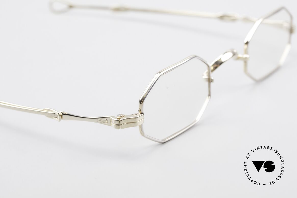 Lunor I 01 Solid Gold Echtgoldbrille Feingold Brille, Gewicht 15,4g = somit allein 1.000 Euro Materialwert, Passend für Herren und Damen