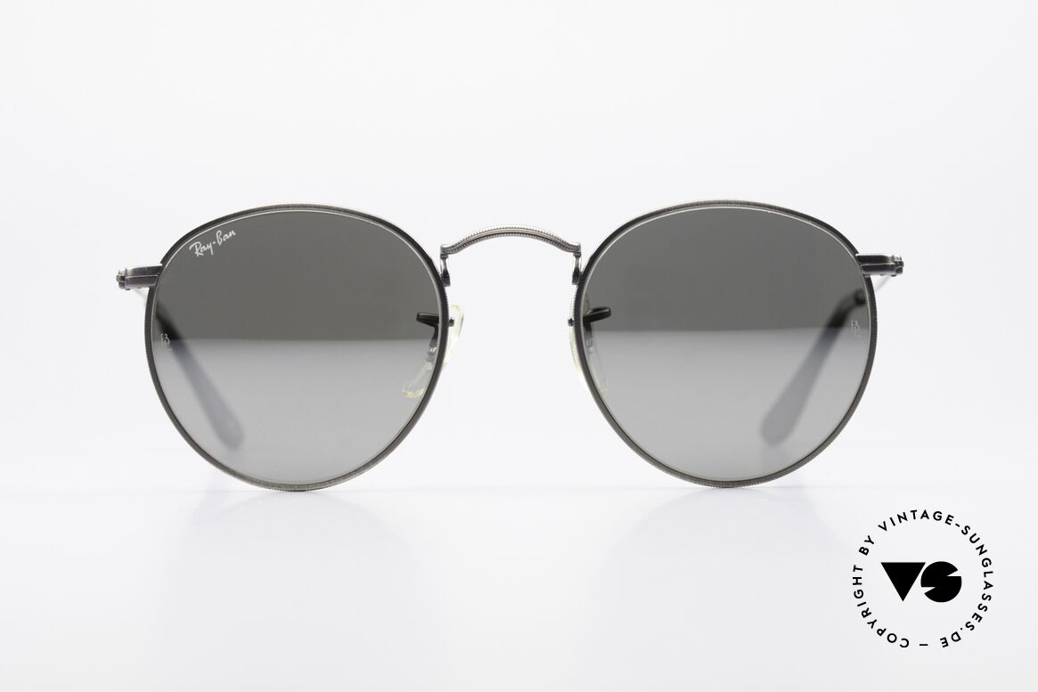 Ray Ban Round Metal 47 Verspiegelte B&L Sonnenbrille, kleine runde RAY-BAN USA vintage Sonnenbrille, Passend für Herren und Damen