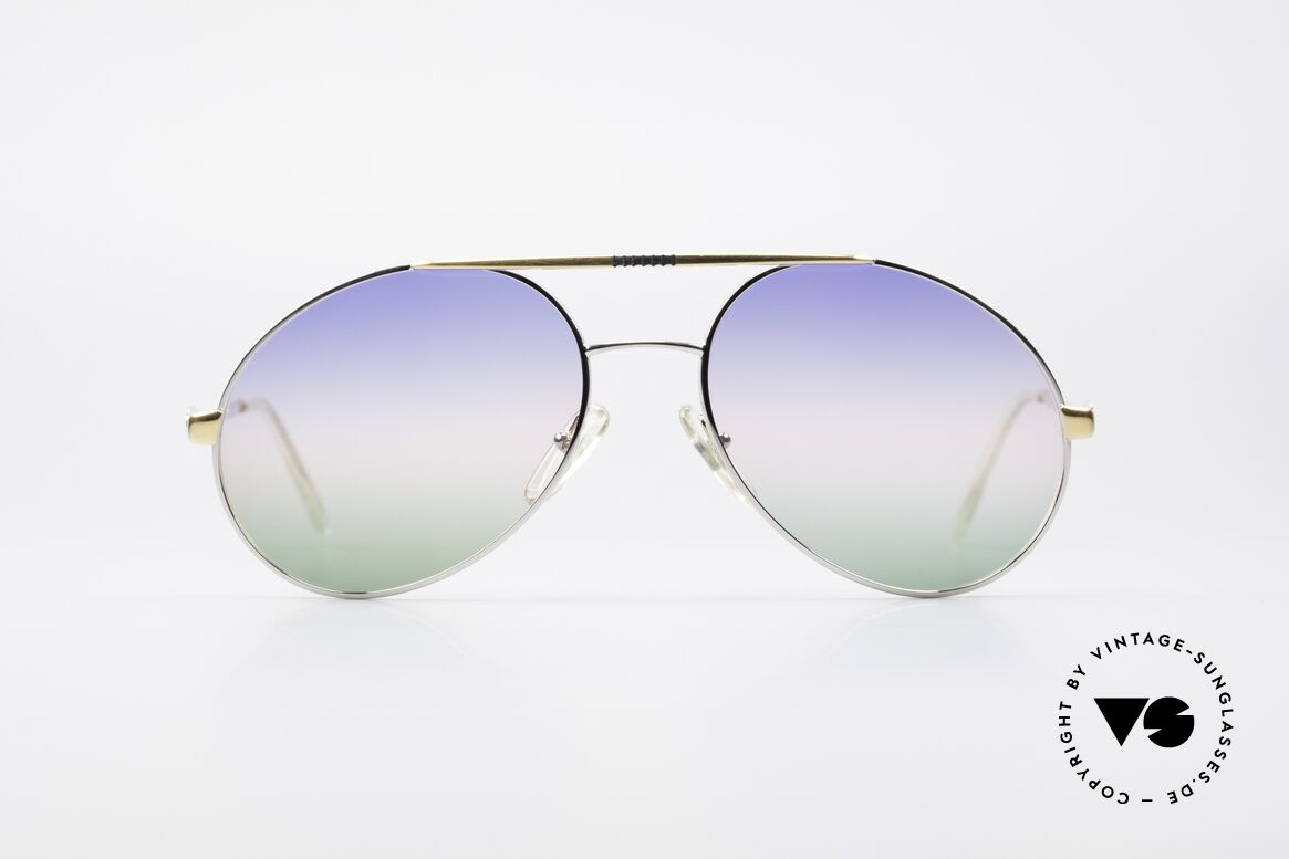 Bugatti 65982 Rare Vintage 80er Sonnenbrille, legendäre Bugatti Brillenform in Top-Qualität, Passend für Herren